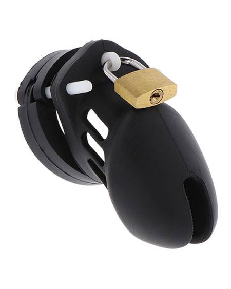 HIDDEN DESIRE - EXTREME CAGE DE CHASTETÉ SILICONE TAILLE S NOIR