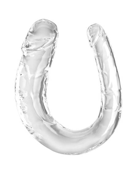 KING COCK - DOUBLE TROUBLE DOUBLE GODE 33 CM TRANSPARENT