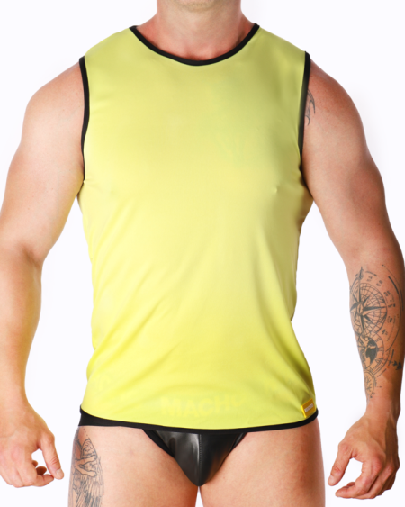 MACHO - T-SHIRT JAUNE S/M