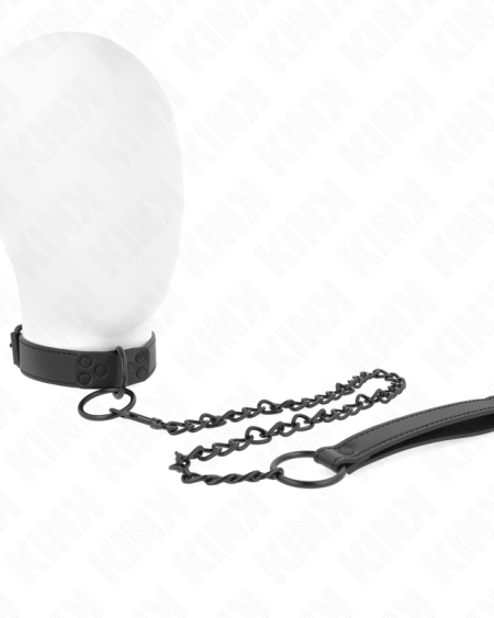 KINK - COLLIER AVEC LAISSE FONCÉE 65 CM AJUSTABLE 37-54 CM X 3 CM