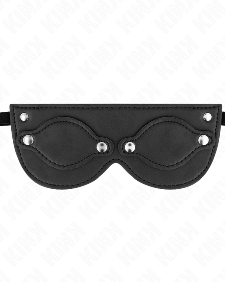 KINK - MASQUE EN CUIRETTE AVEC CACHE-YEUX DÉTACHABLES 22 x 9 CM