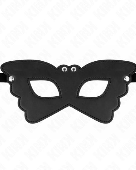 KINK - MASQUE EN CUIRETTE FORME PAPILLON 20 x 9 CM
