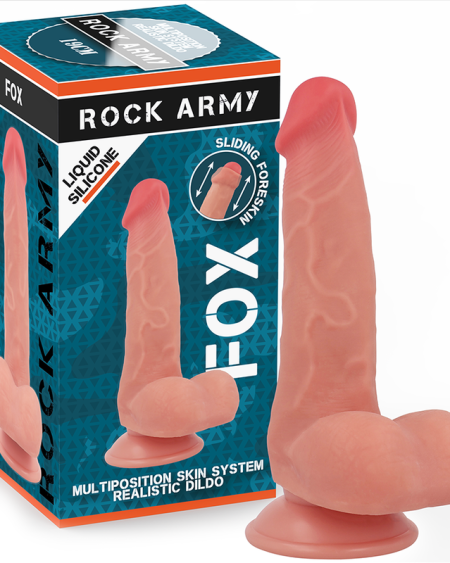 ROCKARMY - RENARD EN SILICONE LIQUIDE 19 CM -O- 3,2 CM