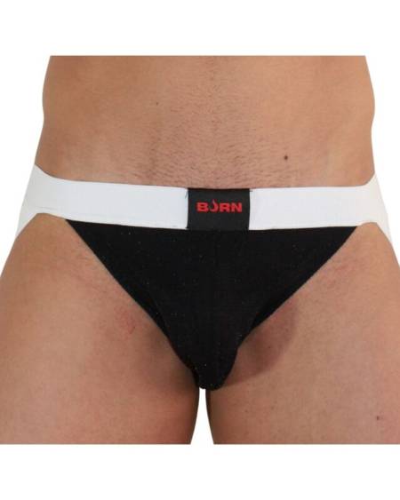 BURN - 004 JOCK BRILLANTE NEGRO / BLANCO S