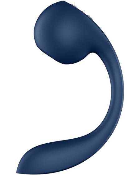 SATISFYER - PRO+ WAVE 4 STIMULATEUR POINT G ET IMPULSION D'AIR APPLICATION GRATUITE BLEU FONCÉ