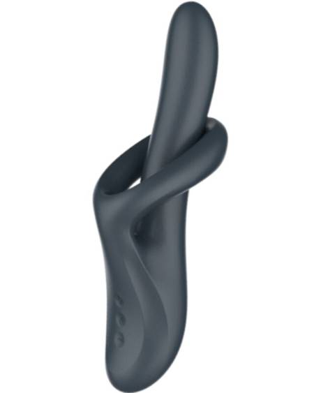 SATISFYER - HEAT FLEX 4 VIBRATEUR EFFET THERMIQUE 12 VIBRATIONS GRIS