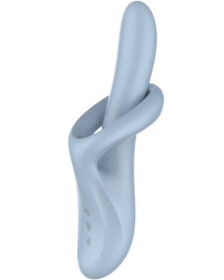 SATISFYER - HEAT FLEX 4 VIBRATEUR EFFET CHALEUREUX 12 VIBRATIONS BLEU