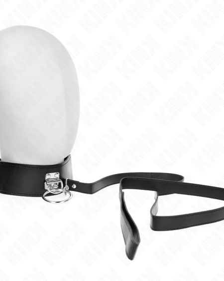 KINK - LAISSE CLOUTÉE 116 CM COLLIER AVEC SANGLE EN CUIR 50 X 5 CM