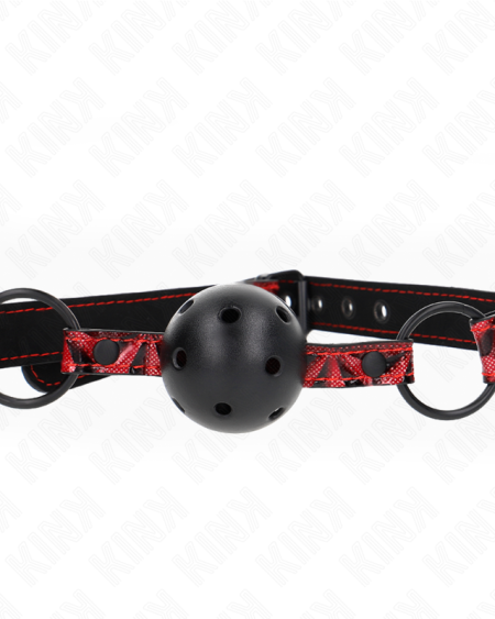 KINK - BOULE MOTIF DIAMANT 4,5 CM GAG MODÈLE 2 64,5 CM RÉGLABLE 42-60 CM