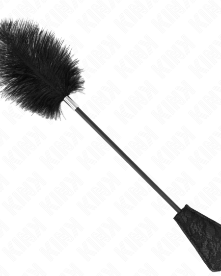 KINK - PLUMES D'AUTRUCHE POUR TICKLE AVEC PALETTE DENTELLE 56 CM