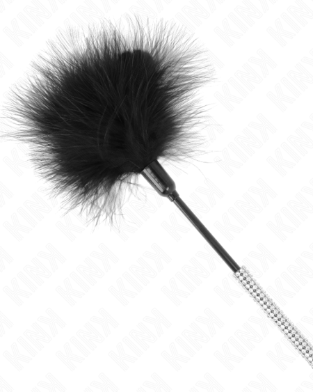 KINK - PLUMES CHACOUILLES AVEC MANCHE STRASS 27 CM