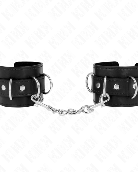 KINK - 3 APPAREILS-POIGNETS AJUSTABLES NOIR 17,5-25 CM X 6 CM