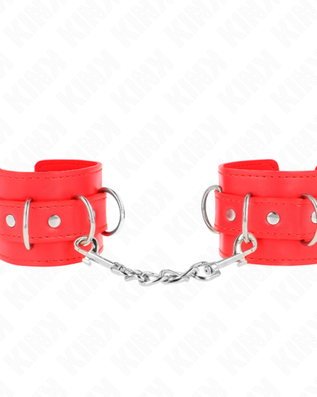 KINK - 3 APPAREILS-POIGNETS AJUSTABLES ROUGE 17,5-25 CM X 6 CM