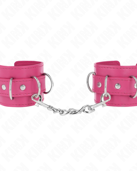 KINK - 3 APPAREILS-POIGNETS AJUSTABLES ROSE 17,5-25 CM X 6 CM