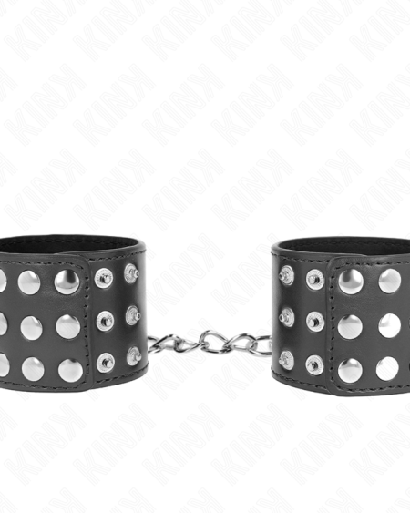 KINK - APPUI-POIGNETS AVEC BOUTON-PRESSION NOIR RÉGLABLE 19-24 CM X 5,5 CM