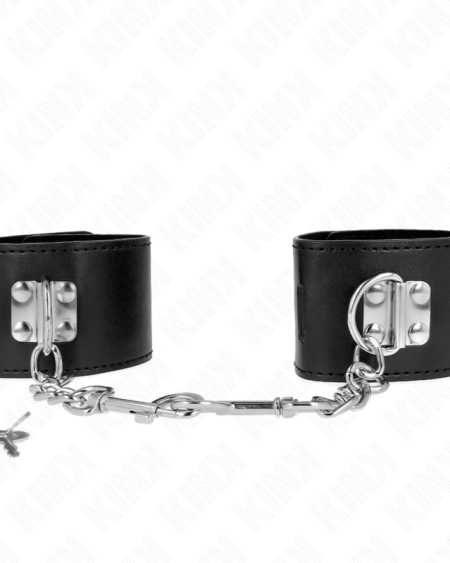 KINK - APPUI-POIGNETS AVEC FERMETURE PAR CADENAS NOIR AJUSTABLE 16-23 CM X 5,5 CM