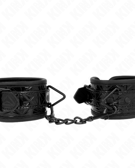 KINK - APPUI-POIGNETS MOTIF DIAMANT NOIR AJUSTABLE 17-26 CM X 5,5 CM