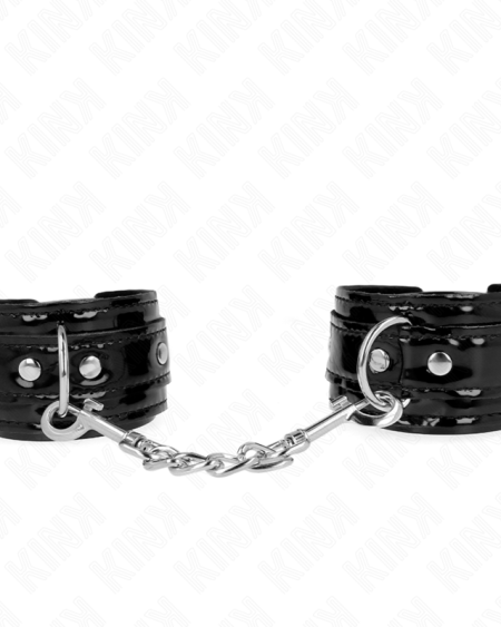 KINK - POIGNETS EN NÉOPRÈNE BRILLANT AJUSTABLES 17-24 CM X 4,5 CM