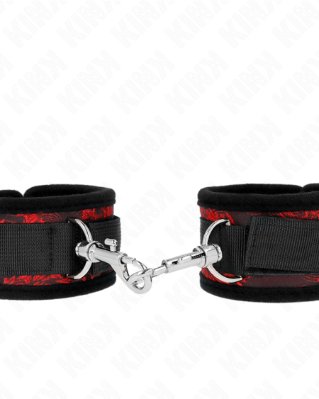 KINK - RETENUES POIGNETS SCANDAL ROUGE-NOIR