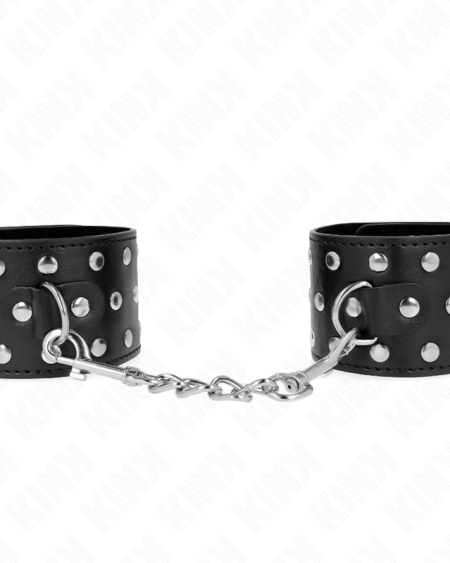 KINK - RETENUES-POIGNETS PUNK RÉGLABLES 19-24 CM X 5,5 CM