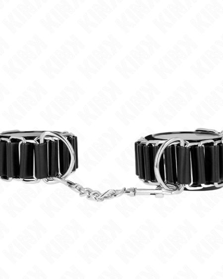 KINK - APPUI-POIGNETS FINS COMME CHARNIÈRES NOIR RÉGLABLE 16-22 CM X 3,5 CM