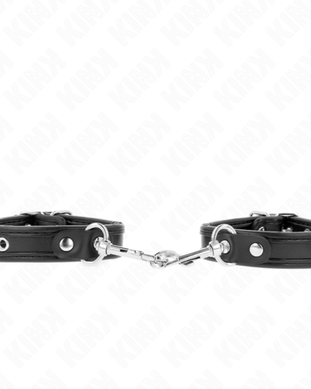 KINK - MINI BRACELETS NOIR AVEC CLOUS RÉGLABLES 16-22 CM X 2 CM