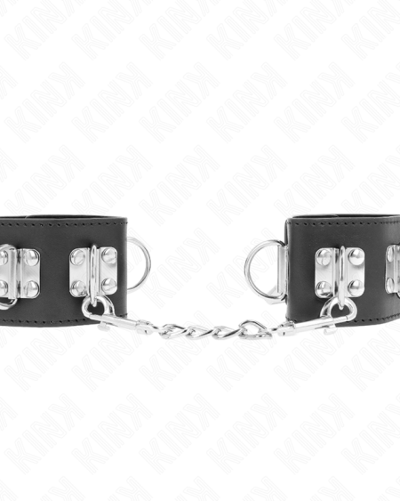 KINK - APPUI-POIGNETS MULTIPOSITIONS AVEC FERMETURE PAR CADENAS NOIR AJUSTABLE 16-23 CM X 5,5 CM