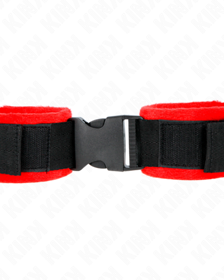 KINK - APPAREILS-POIGNETS À CROCHET ET BOUCLE EN NYLON NOIR MODÈLE 1 AJDUSTABLE 25-35 CM X 6 CM