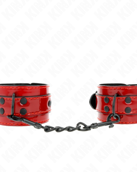KINK - POIGNETS ROUGE FONCÉ 23 X 5 CM