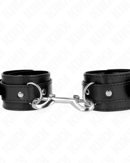 KINK - APPAREILS-POIGNETS - RANGÉE DE RIVETS SIMPLE NOIR AJUSTABLE 17-28 CM X 5 CM