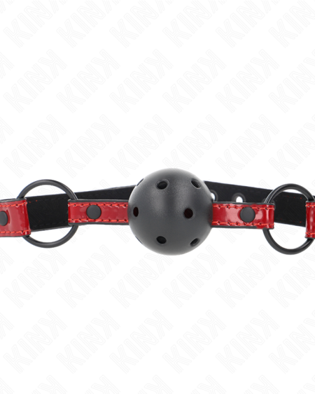 KINK - BOULE EN CUIR BRILLANT 4,5 CM BAG 63,5 X 2 CM AJUSTABLE 41 X 59 CM