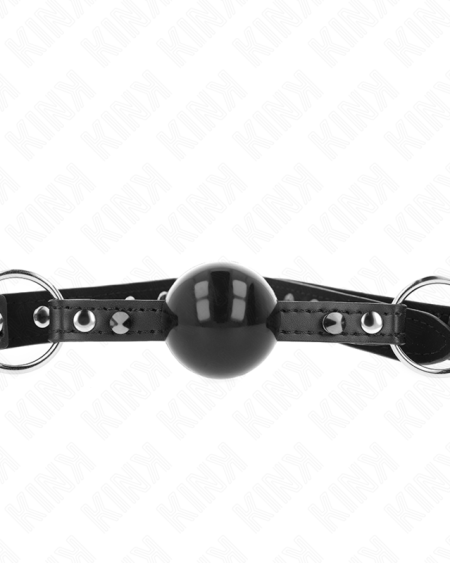 KINK - BÂILLON BALLE 4 CM AVEC POINTE RIVET ET SNAP LOCK 65 x 2 CM