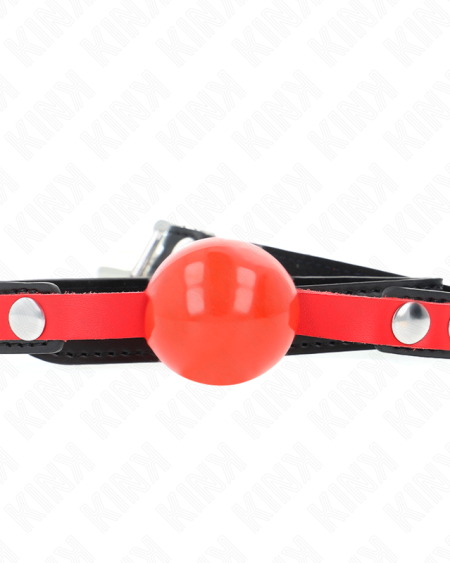 KINK - BALLE TPE SOUPLE 4 CM GAG MODÈLE 4 60 x 2 CM RÉGLABLE 37-52 CM
