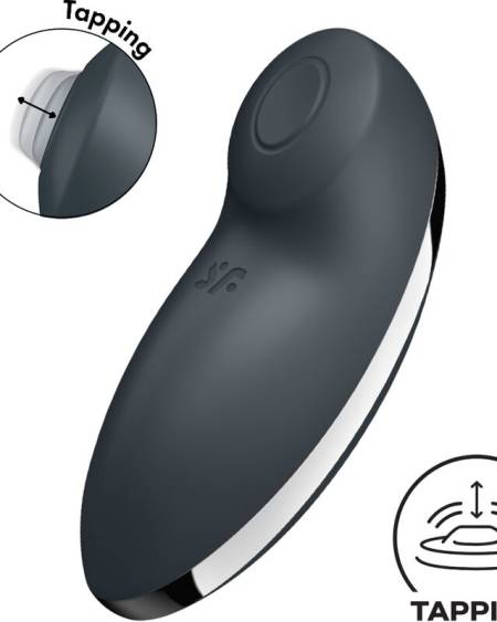 SATISFYER - TAP  CLIMAX 2 VIBRATEUR  STIMULATEUR GRIS
