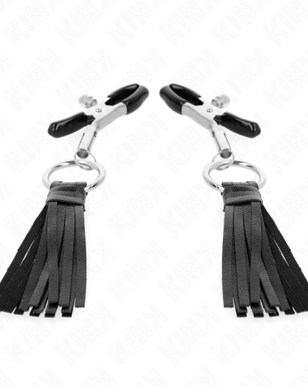 KINK - PINCES À TÉLÉMONS À PAMPONS EN CUIRETTE 6 CM