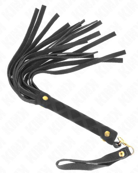 KINK - MINI FOUET DAIM NOIR 30 CM