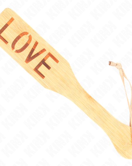 KINK - PALETTE EN BAMBOU MOT AMOUR 32 X 5,5 CM