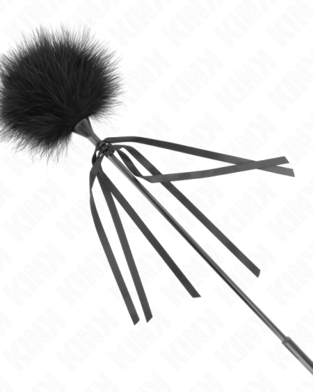 KINK - PLUMES CHACOUILLÉES AVEC NŒUD 35 CM
