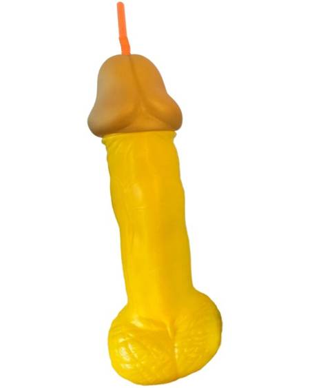 DIABLO PICANTE - COUPE PÉNIS EN PLASTIQUE JAUNE