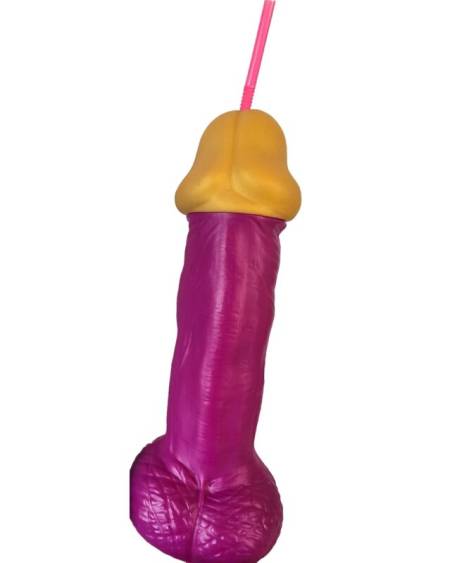DIABLO PICANTE - VERRE  PÉNIS EN PLASTIQUE FUCHSIA