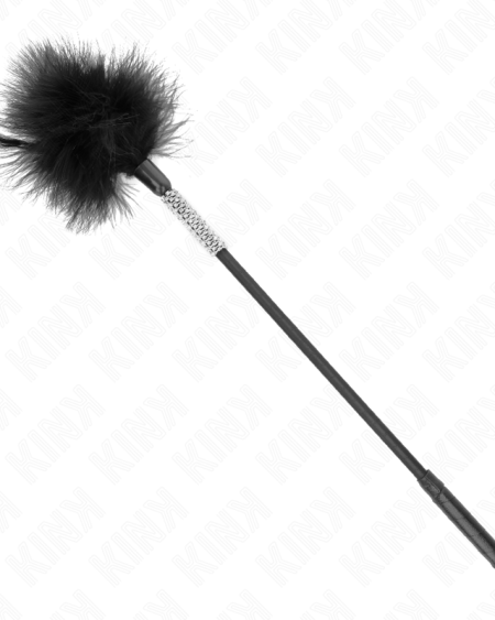 KINK - PLUMES CHACOUILLES AVEC MANCHE STRASS 50 CM