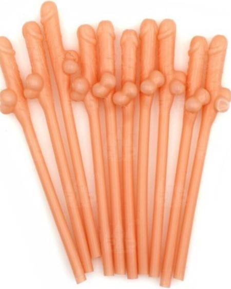 DIABLO PICANTE - 10 PAILLES EN FORME DE PÉNIS
