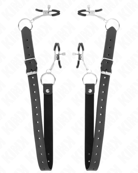 KINK - 4 PINCES À CLITORIS RÉGLABLES 34-48 CM