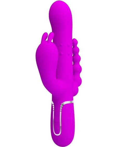 PRETTY LOVE - CAMMY TRIPLE VIBRATEUR MULTIFONCTION 4 EN 1 ROSE
