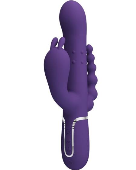 PRETTY LOVE - CAMMY TRIPLE VIBRATEUR MULTIFONCTION 4 EN 1 VIOLET