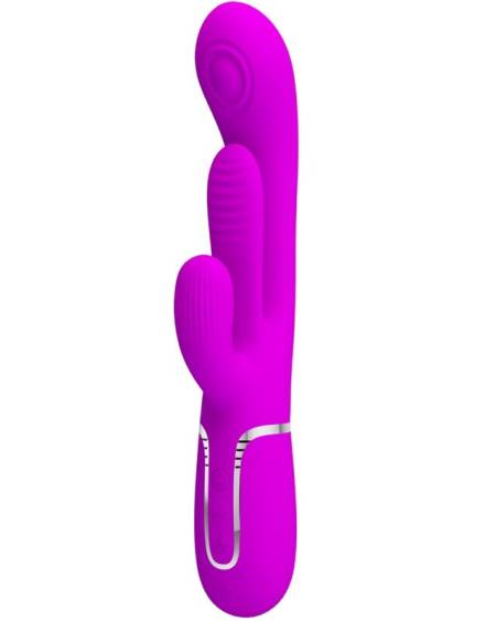 PRETTY LOVE - SHANIA TRIPLE RABBIT VIBRATEUR MULTIFONCTION ROSE
