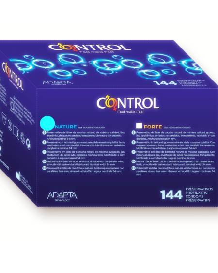 CONTROL - PRÉSERVATIFS ADAPTA NATURE 144 UNITÉS