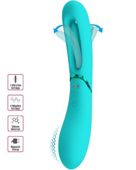 ROMANCE - VIBRATEUR POINT G LEXIE 7 VIBRATIONS BLEU