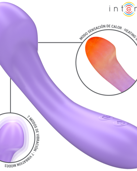 INTENSE - BECKY VIBRATEUR 19 CM CHAUFFANT 7 VIBRATIONS VIOLET