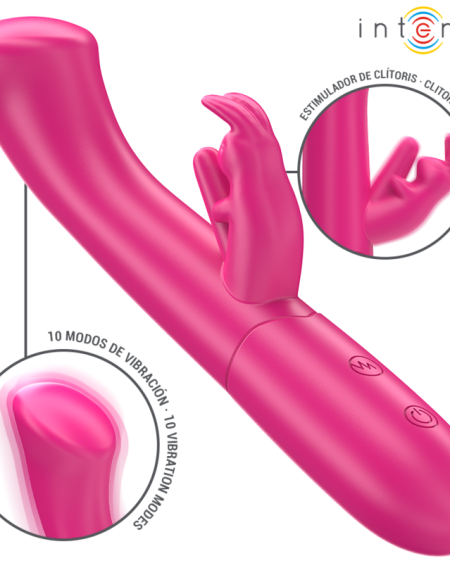 INTENSE - JULIETA VIBRATEUR RABBIT 18,6 CM 10 VIBRATIONS ROSE